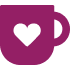 Mug with heart icon