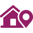 House and map pin icon